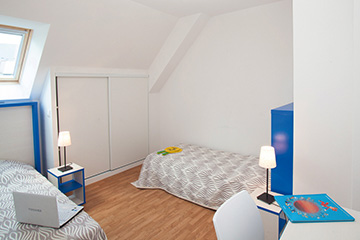 Résidence Le Domaine de la Corniche - Vacancéole - Auberville - Appartement 3 pièces 6 personnes - Chambre 2 lits simples